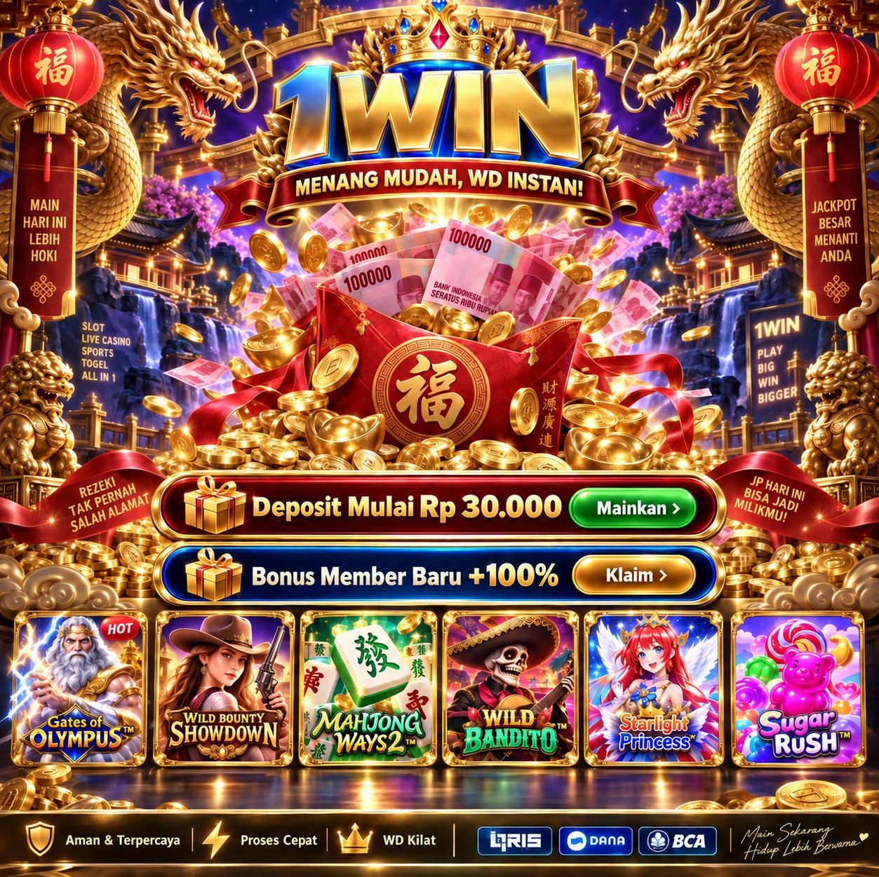 1WIN - 1win Slot Indonesia Jadi Pilihan untuk Menjelajahi Tema Slot Online Berbeda